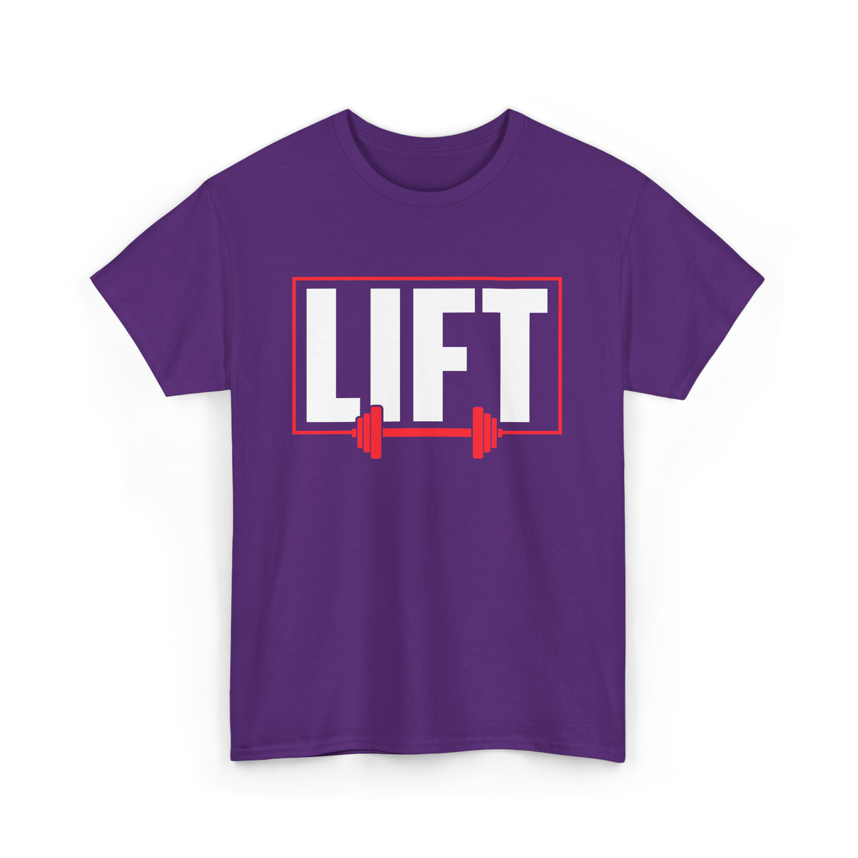 Lift Weightlifting Gym Workout T-Shirt - Purple