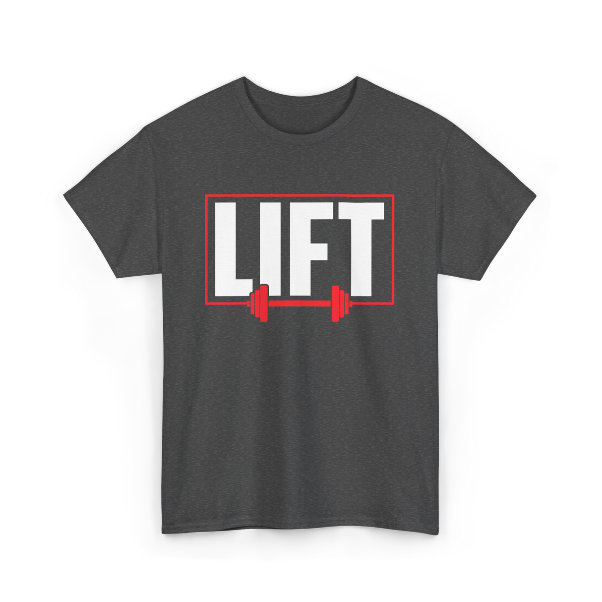 Lift Weightlifting Gym Workout T-Shirt - Dark Heather