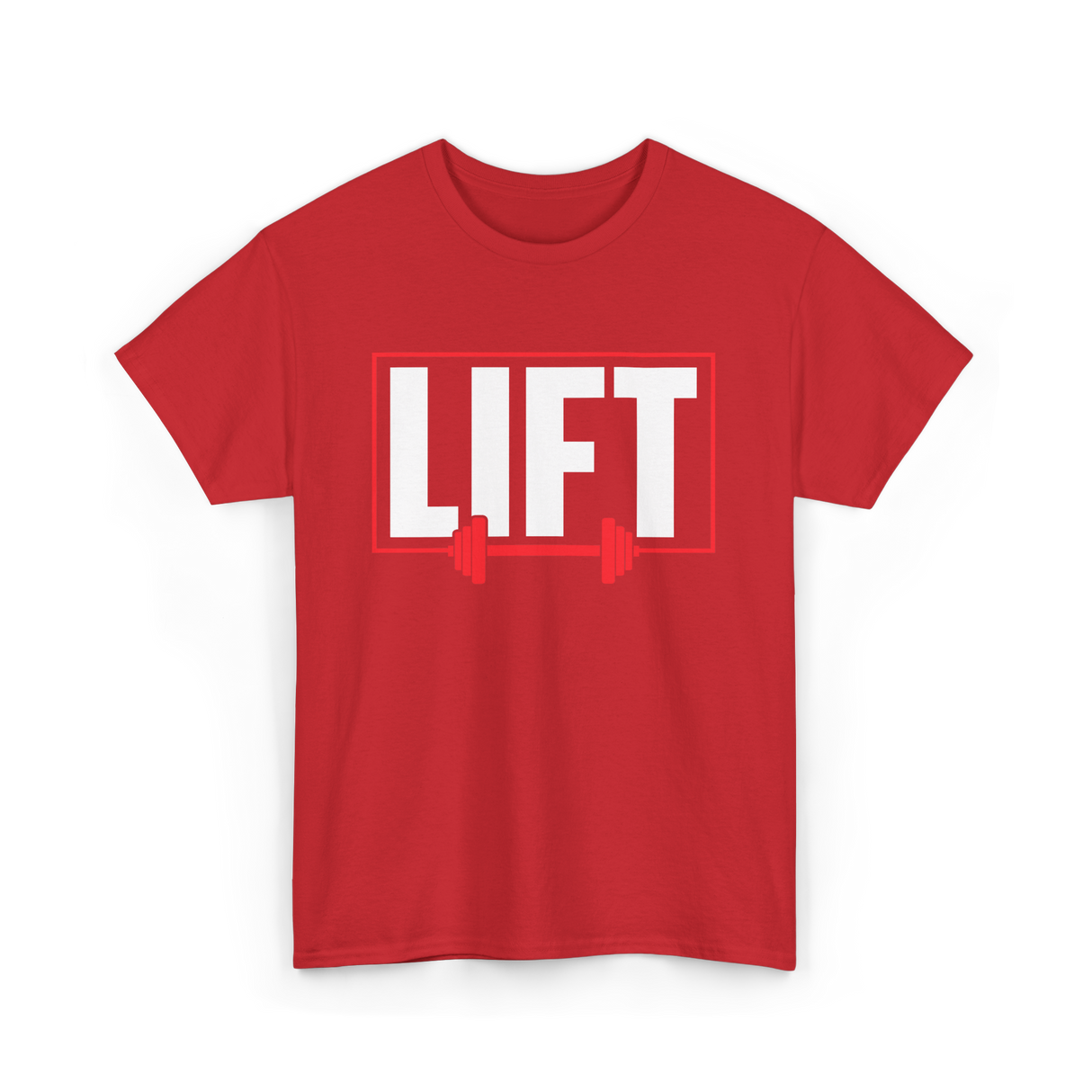 Lift Weightlifting Gym Workout T-Shirt - Red