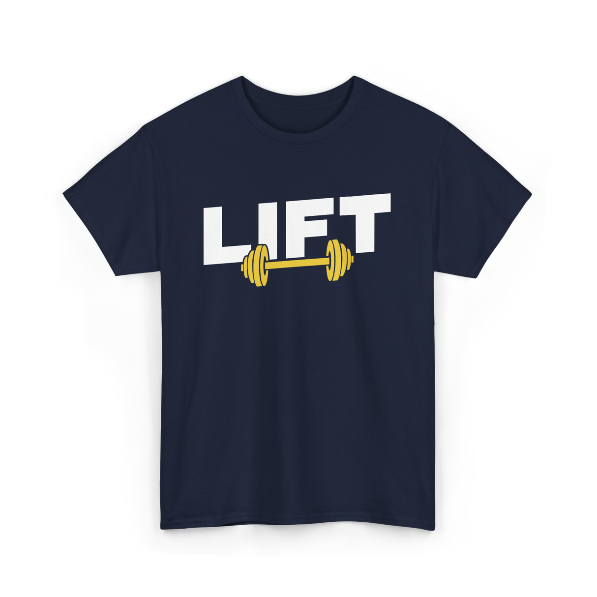 Lift Weightlifting Gym Workout T-Shirt - Navy