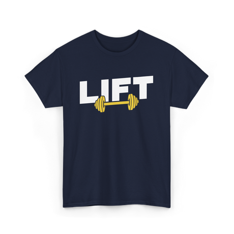 Lift Weightlifting Gym Workout T-Shirt - Navy