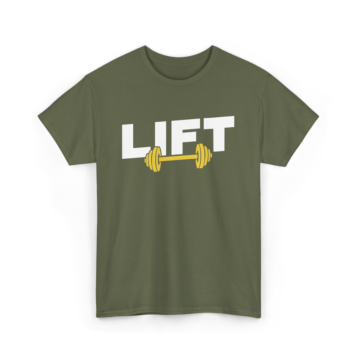 Lift Weightlifting Gym Workout T-Shirt - Military Green