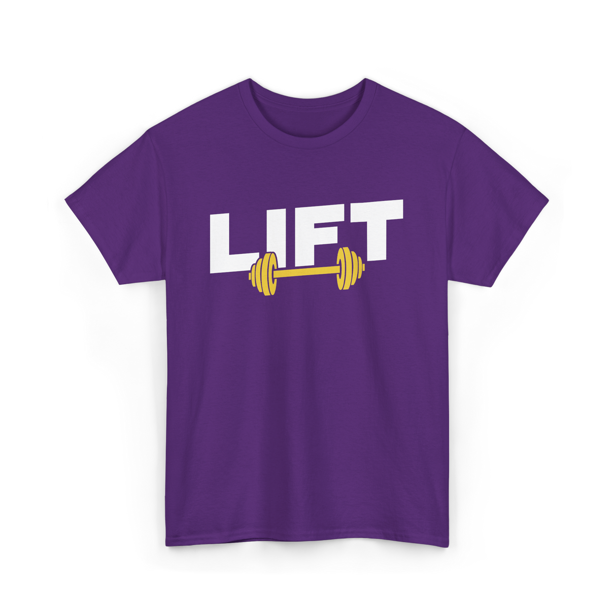 Lift Weightlifting Gym Workout T-Shirt - Purple