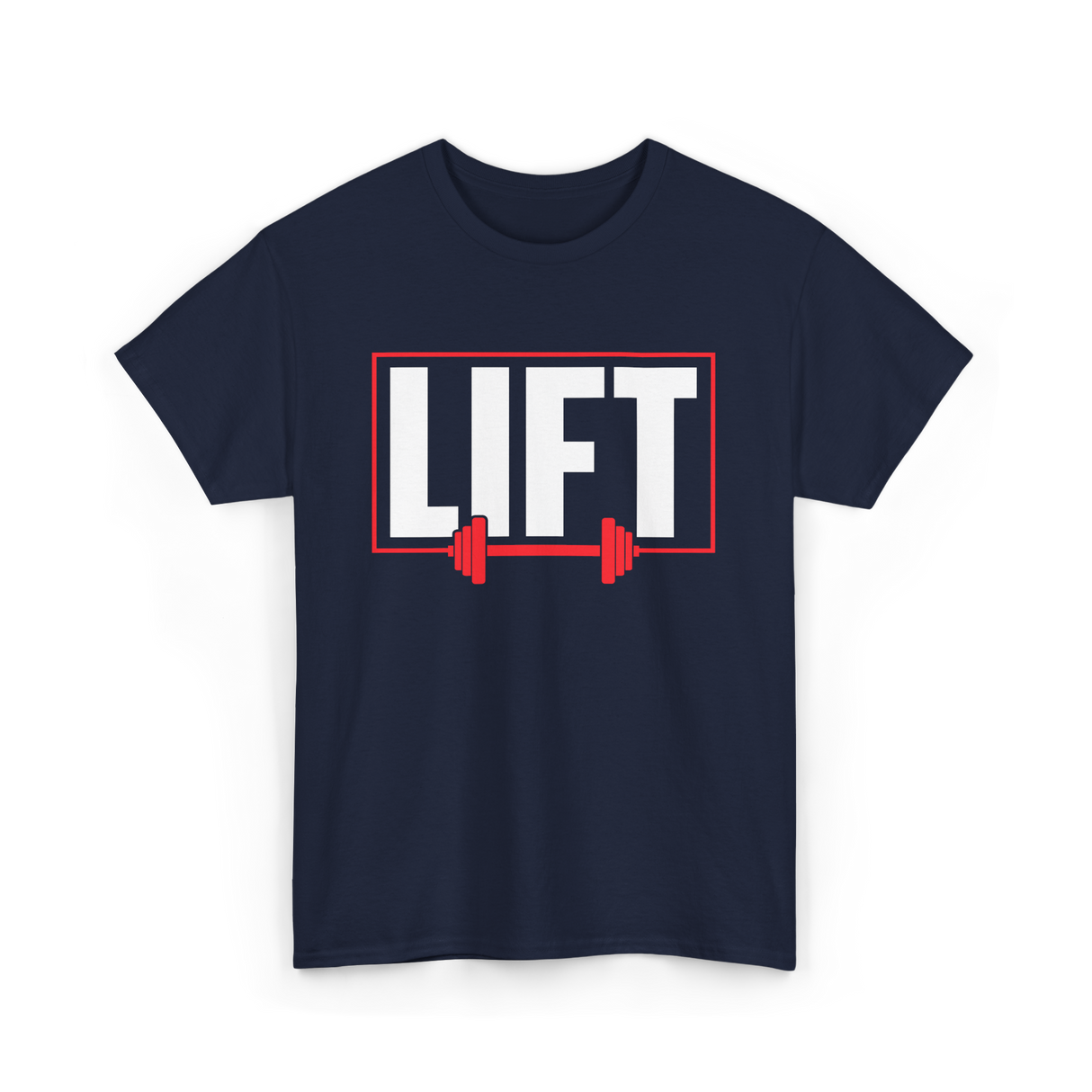 Lift Weightlifting Gym Workout T-Shirt - Navy