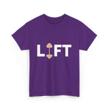 Lift Weightlifting Weightlifter T-Shirt - Purple