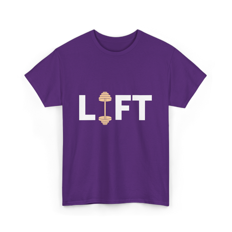 Lift Weightlifting Weightlifter T-Shirt - Purple