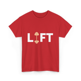 Lift Weightlifting Weightlifter T-Shirt - Red