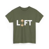 Lift Weightlifting Weightlifter T-Shirt - Military Green