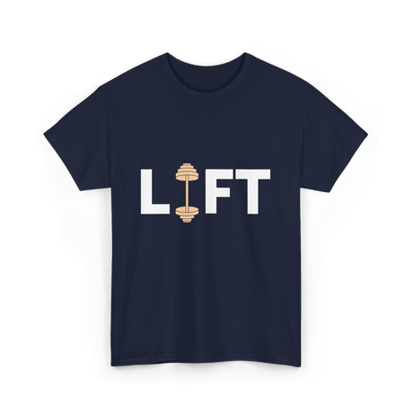 Lift Weightlifting Weightlifter T-Shirt - Navy