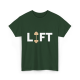 Lift Weightlifting Weightlifter T-Shirt - Forest Green