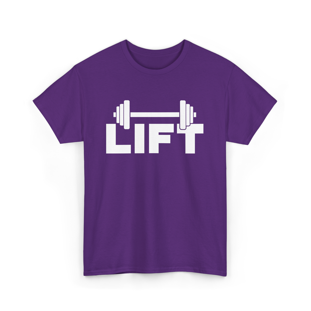 Lift Workout Weightlifting Strength T-Shirt - Purple