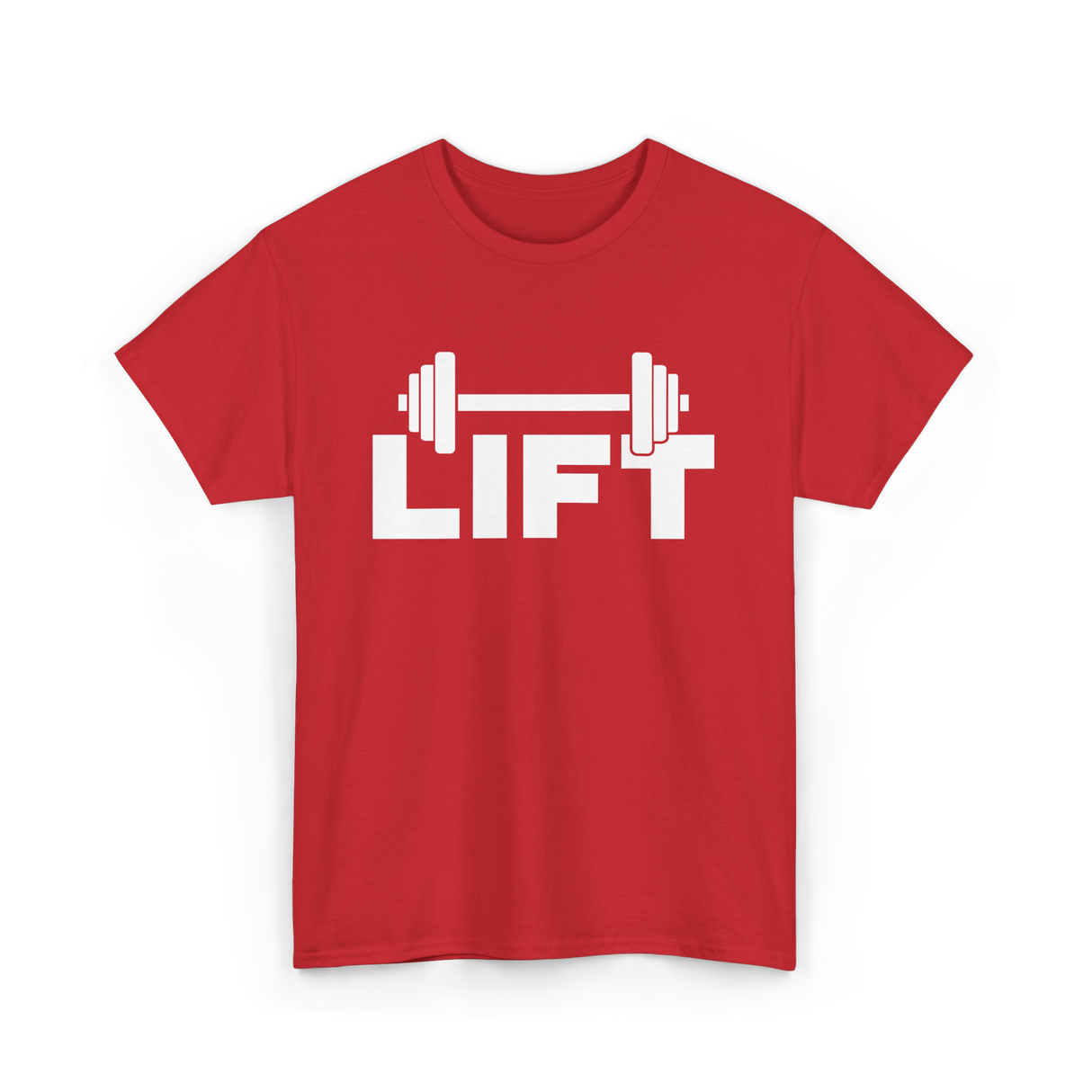 Lift Workout Weightlifting Strength T-Shirt - Red