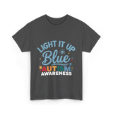 Light It Up Blue Autism Awareness T-Shirt - Dark Heather