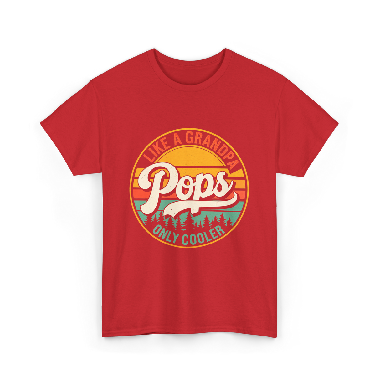 Like a Grandpa Pops Cooler T-Shirt - Red