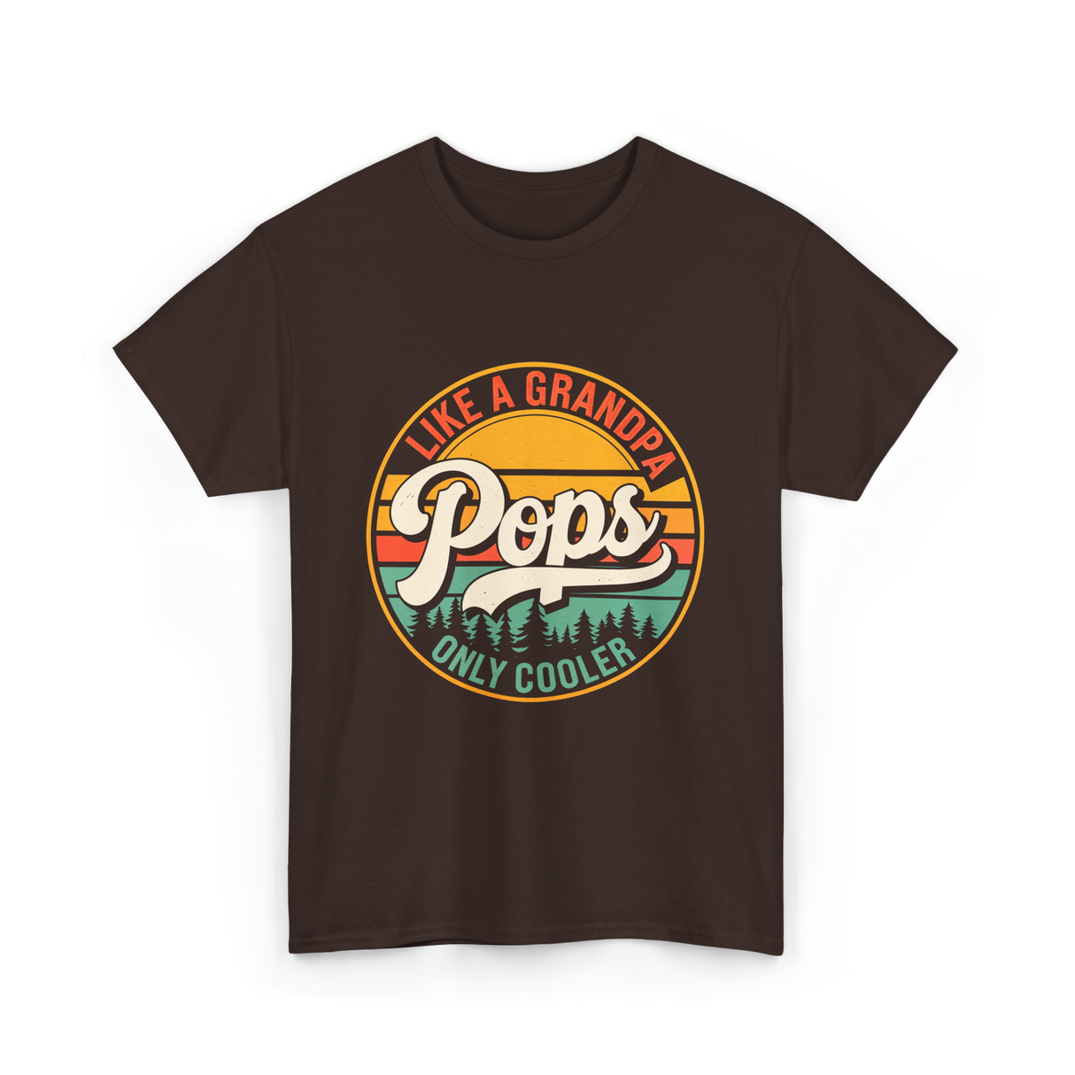 Like a Grandpa Pops Cooler T-Shirt - Dark Chocolate