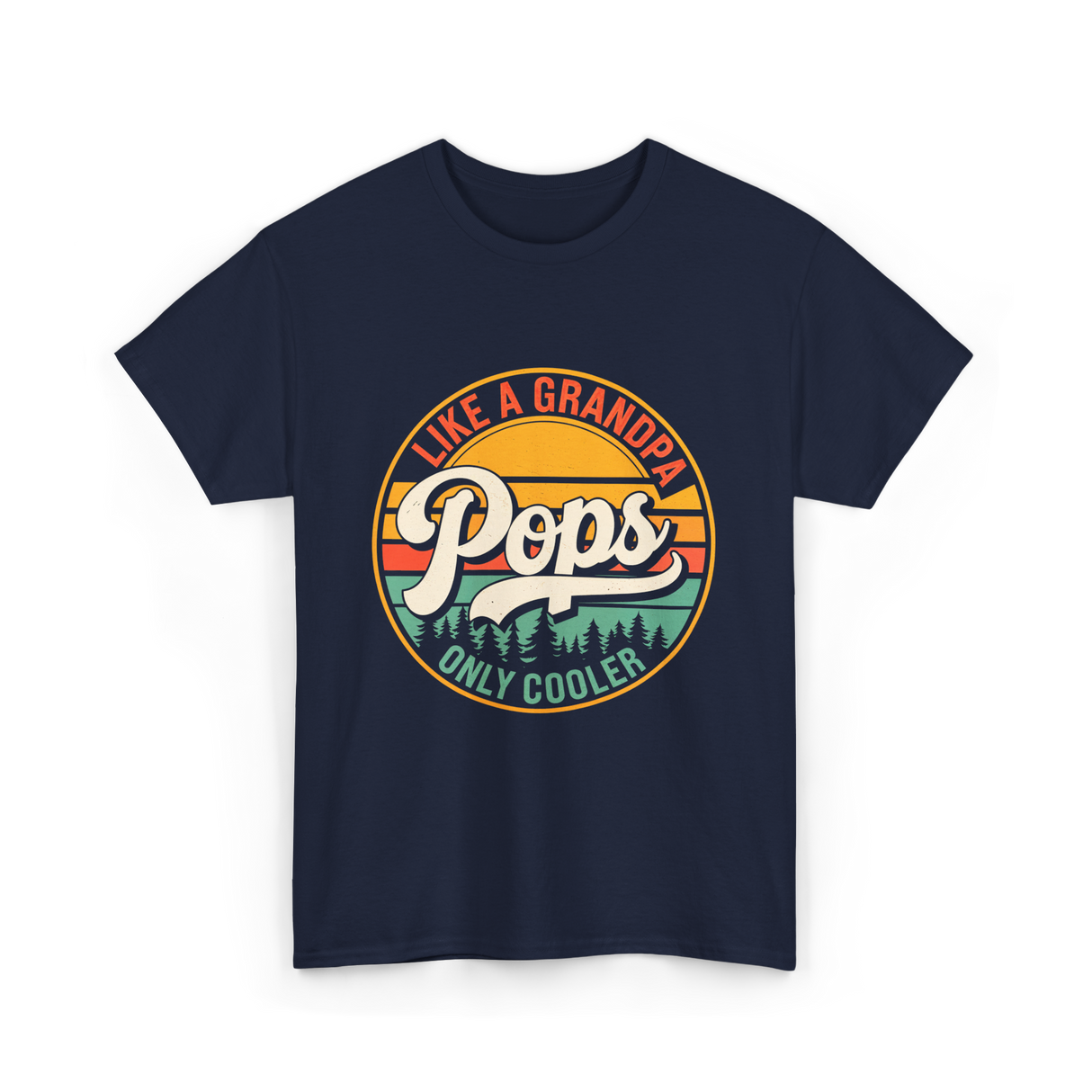 Like a Grandpa Pops Cooler T-Shirt - Navy