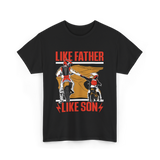 Like Father Like Son Biking T-Shirt - Black