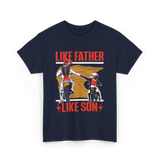 Like Father Like Son Biking T-Shirt - Navy