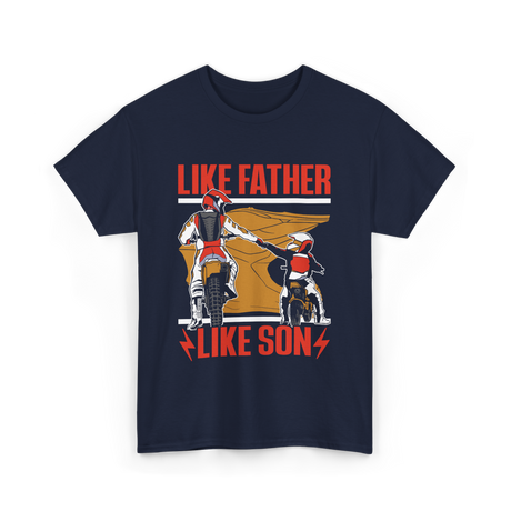 Like Father Like Son Biking T-Shirt - Navy