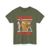 Like Father Like Son Biking T-Shirt - Military Green