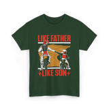 Like Father Like Son Biking T-Shirt - Forest Green