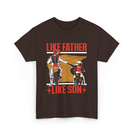 Like Father Like Son Biking T-Shirt - Dark Chocolate