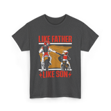 Like Father Like Son Biking T-Shirt - Dark Heather