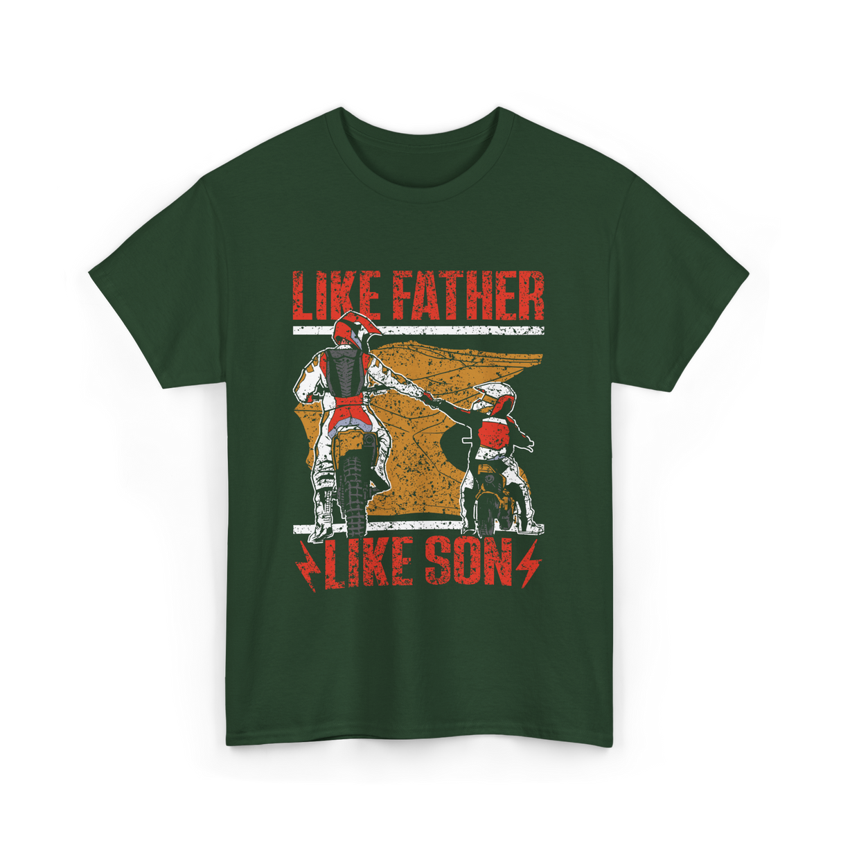 Like Father Like Son Rider T-Shirt - Forest Green