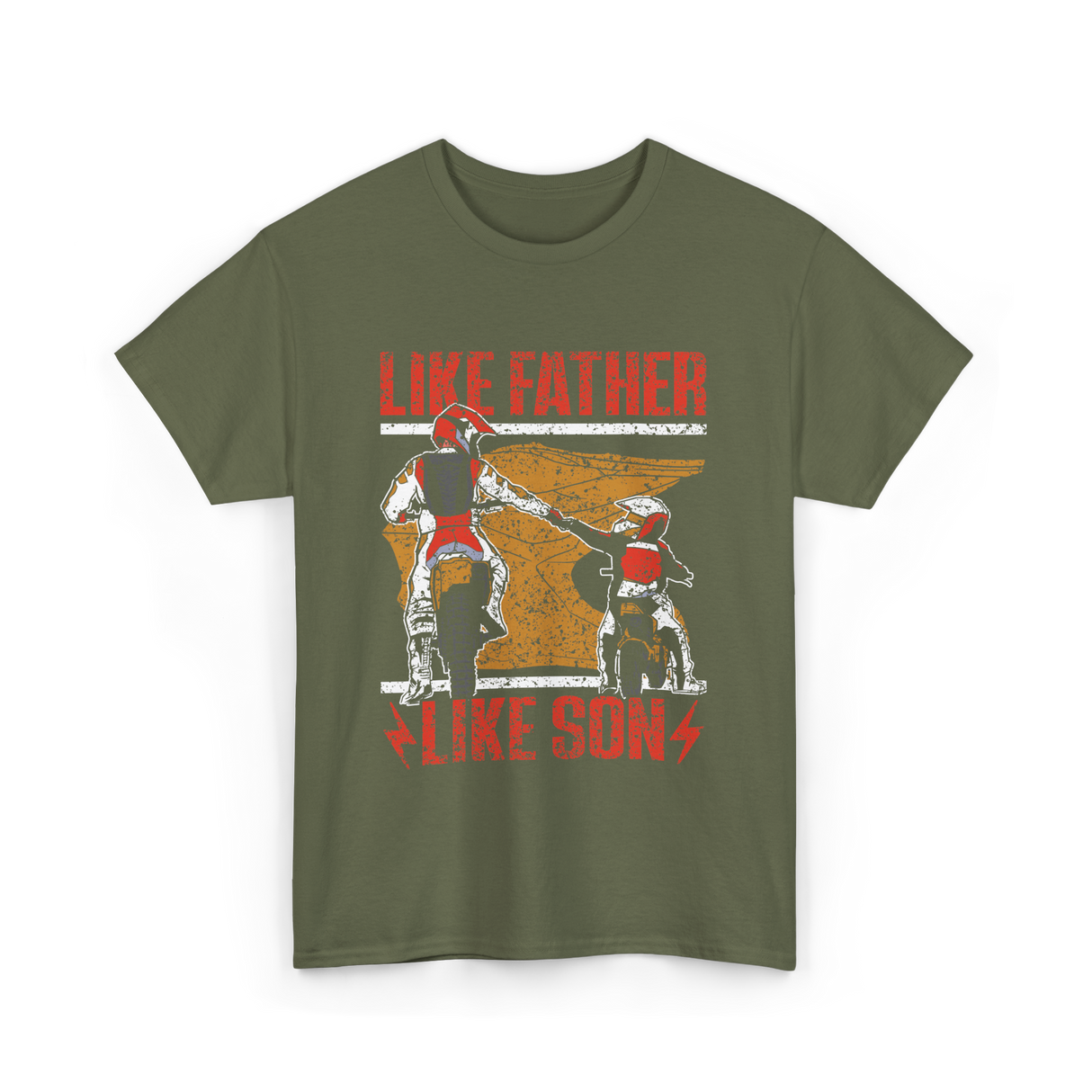 Like Father Like Son Rider T-Shirt - Military Green