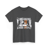 Like Hiking Maybe 3 People Hiker T-Shirt - Dark Heather