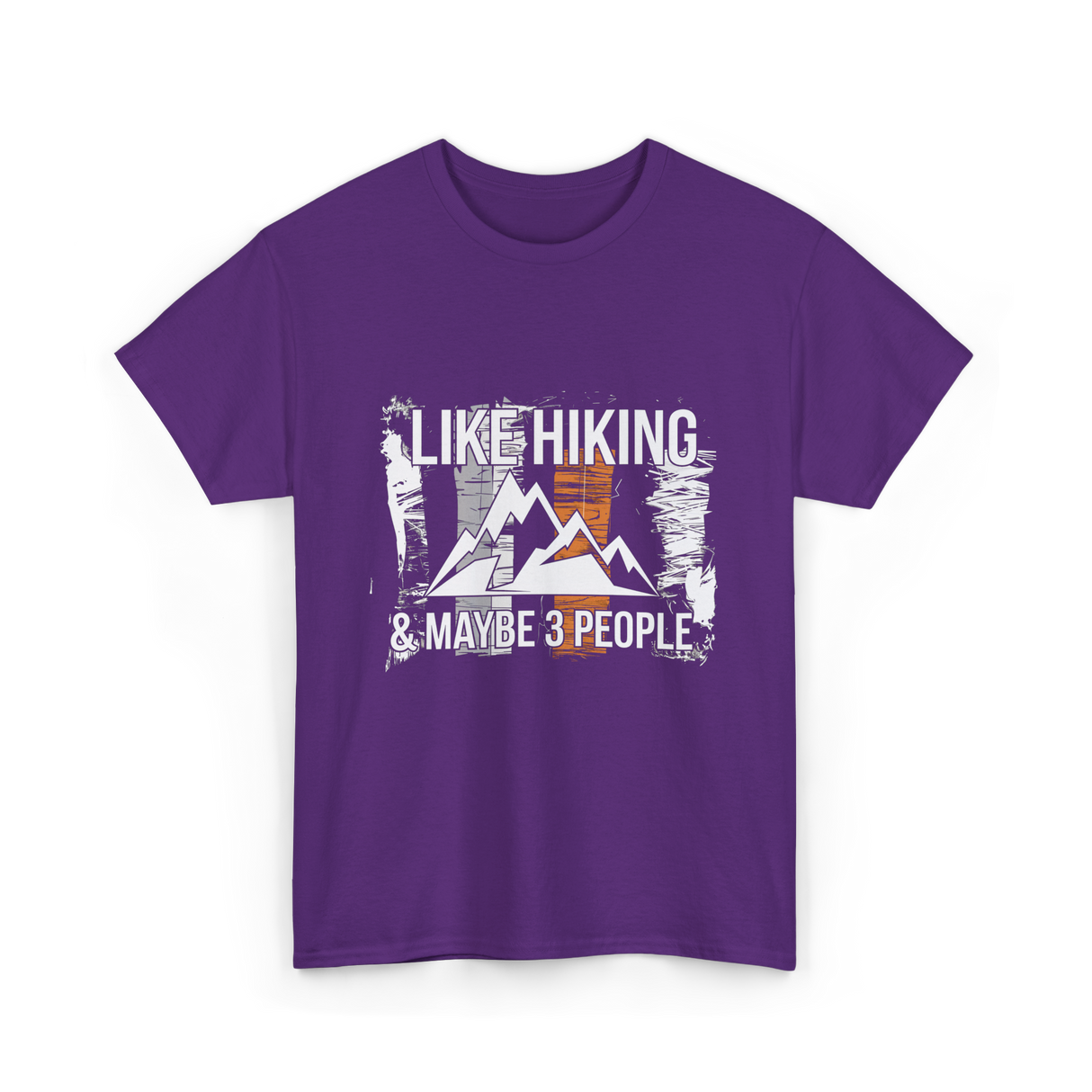 Like Hiking Maybe 3 People Hiker T-Shirt - Purple