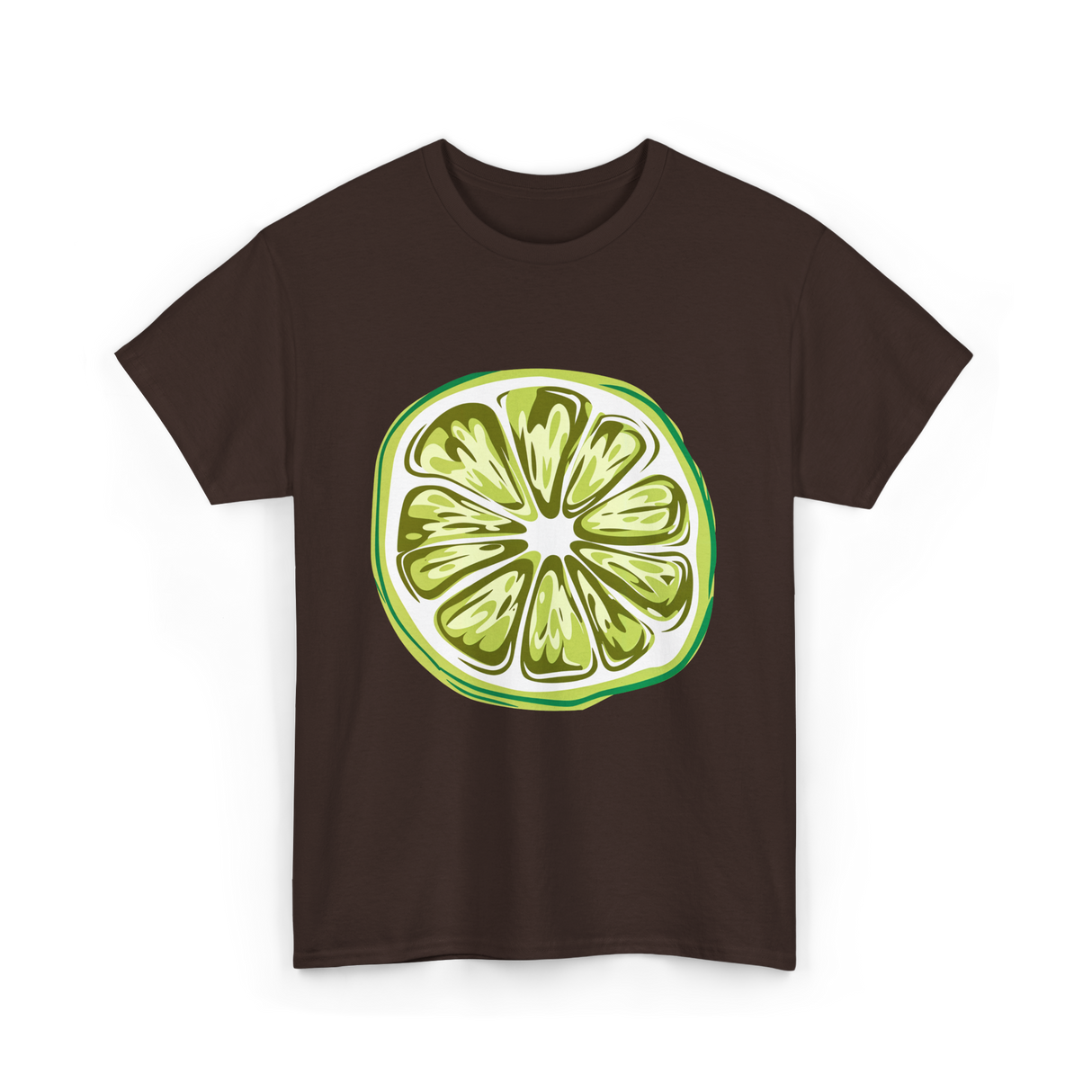 Lime Costume Lime Slice T-Shirt - Dark Chocolate