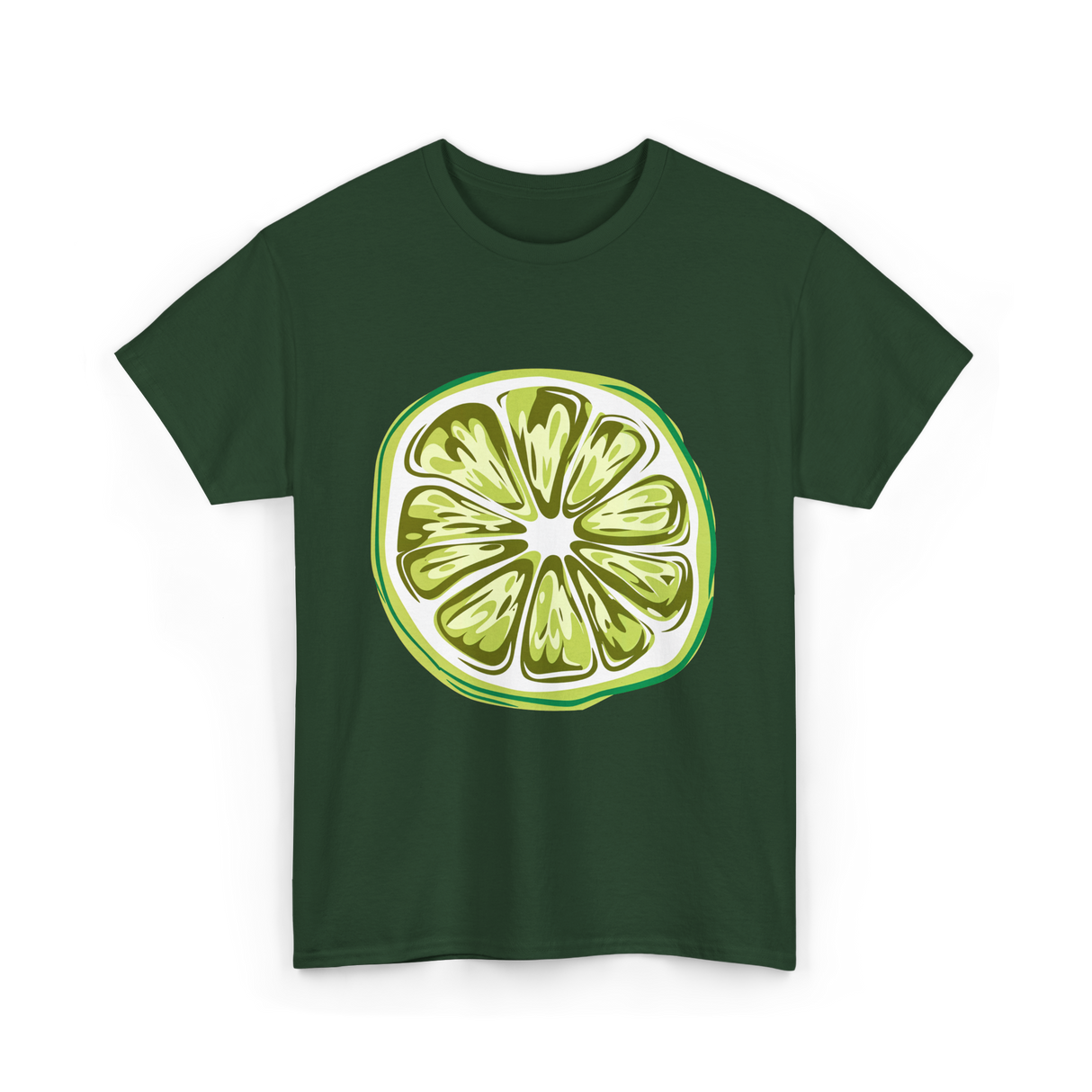 Lime Costume Lime Slice T-Shirt - Forest Green