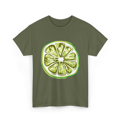 Lime Costume Lime Slice T-Shirt - Military Green