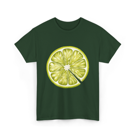 Lime Slice Fruit Costume T-Shirt - Forest Green