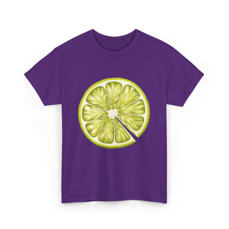 Lime Slice Fruit Costume T-Shirt - Purple