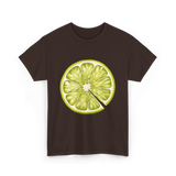 Lime Slice Fruit Costume T-Shirt - Dark Chocolate