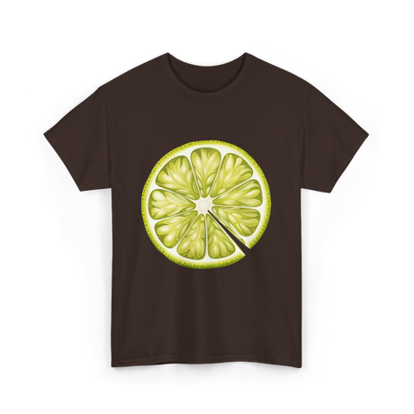 Lime Slice Fruit Costume T-Shirt - Dark Chocolate