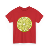 Lime Slice Fruit Costume T-Shirt - Red