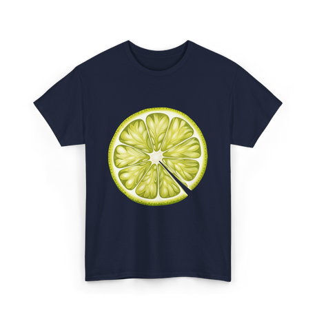 Lime Slice Fruit Costume T-Shirt - Navy