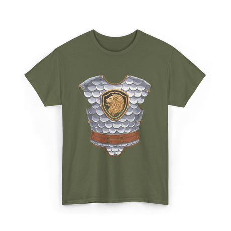 Lion Armor Medieval Knight T-Shirt - Military Green