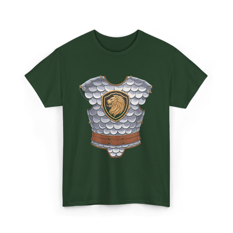 Lion Armor Medieval Knight T-Shirt - Forest Green