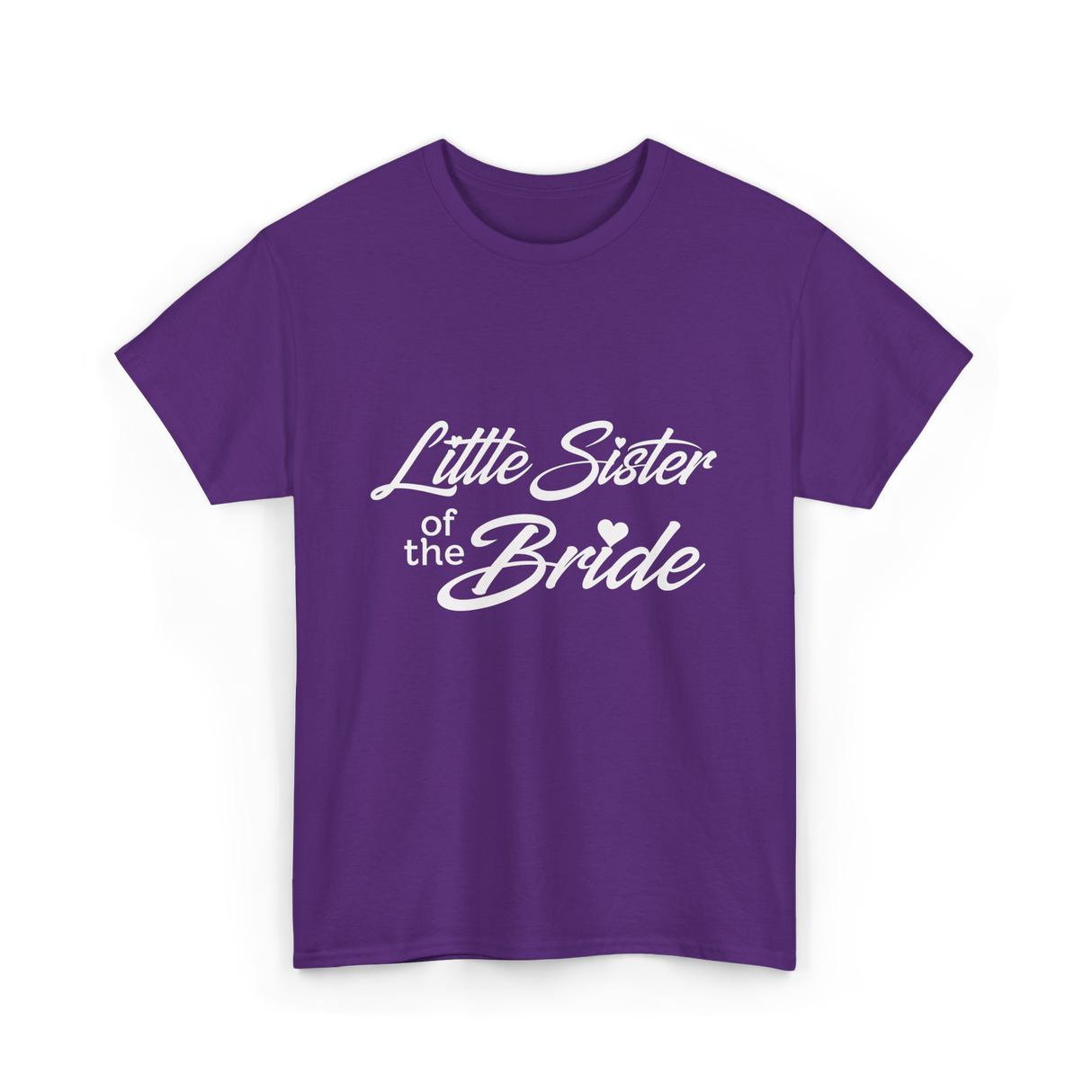 Little Sister of Bride Wedding T-Shirt - Purple