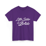 Little Sister of Bride Wedding T-Shirt - Purple