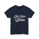 Little Sister of Bride Wedding T-Shirt - Navy