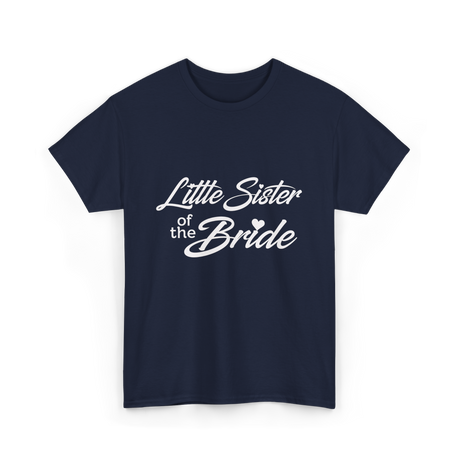 Little Sister of Bride Wedding T-Shirt - Navy