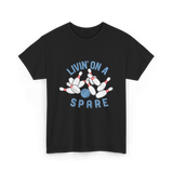 Livin on a Spare Bowling T-Shirt - Black