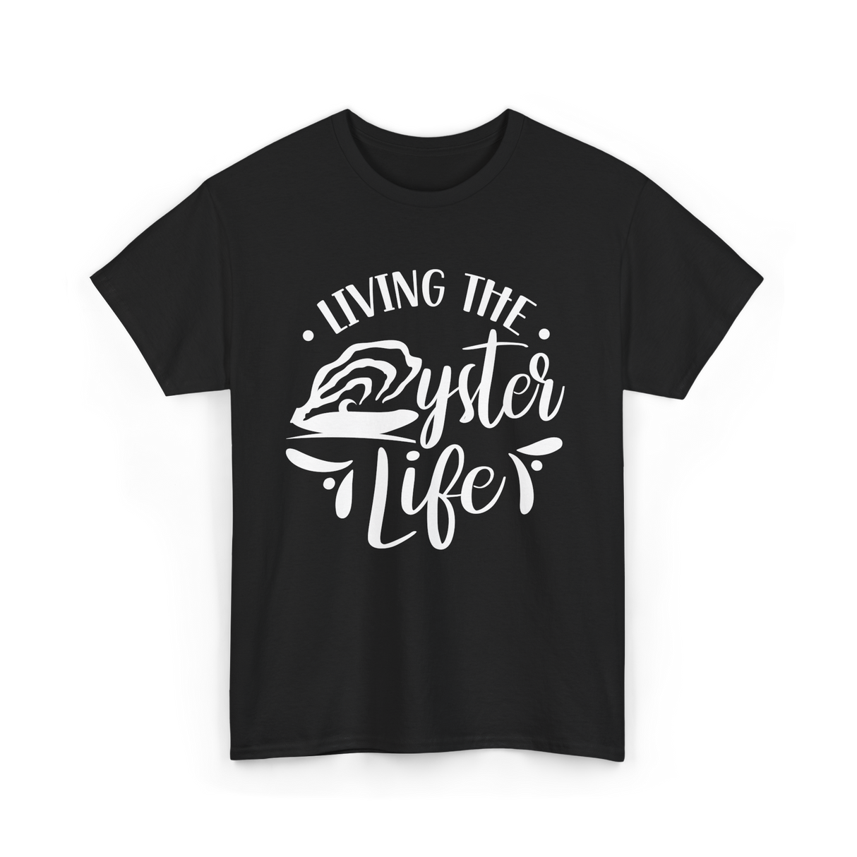 Living The Oyster Life Oyster T-Shirt - Black