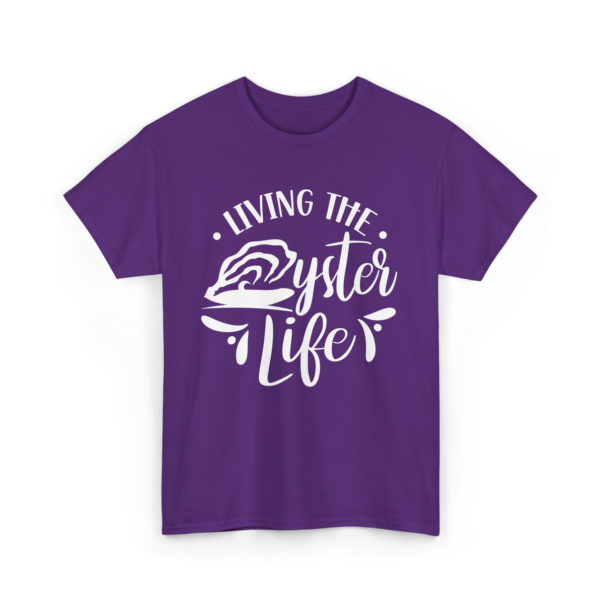 Living The Oyster Life Oyster T-Shirt - Purple