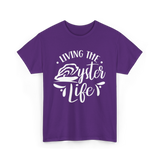 Living The Oyster Life Oyster T-Shirt - Purple